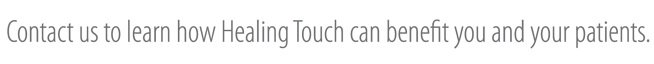 Find out more abut Healing Touch Research